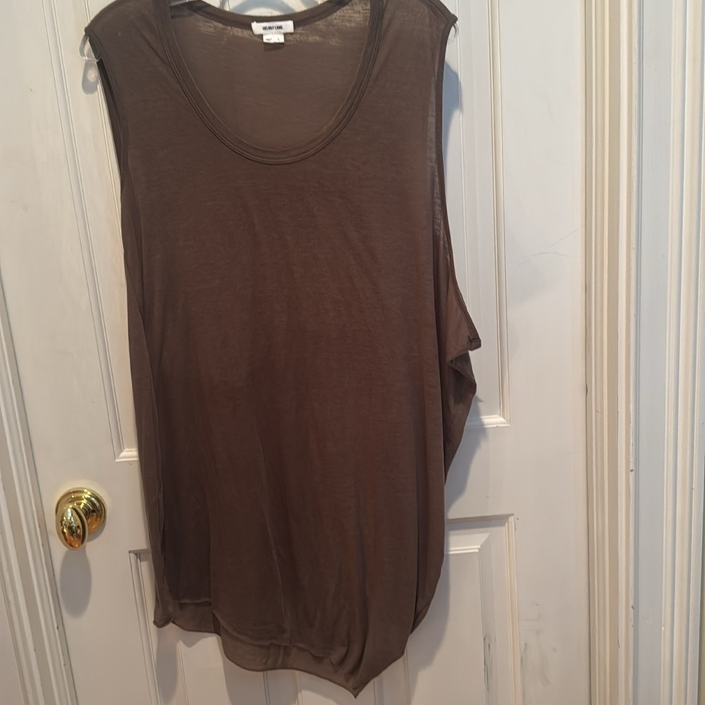 Helmut Lang Brown Sleeveless Tank - Picture 5 of 9